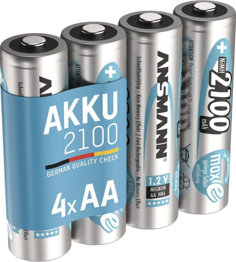ANSMANN Akkuzelle maxE 1,2 V 800 mAh R03-AAA-Micro HR03 – 4er Blister, vorgeladen & sofort einsatzbereit