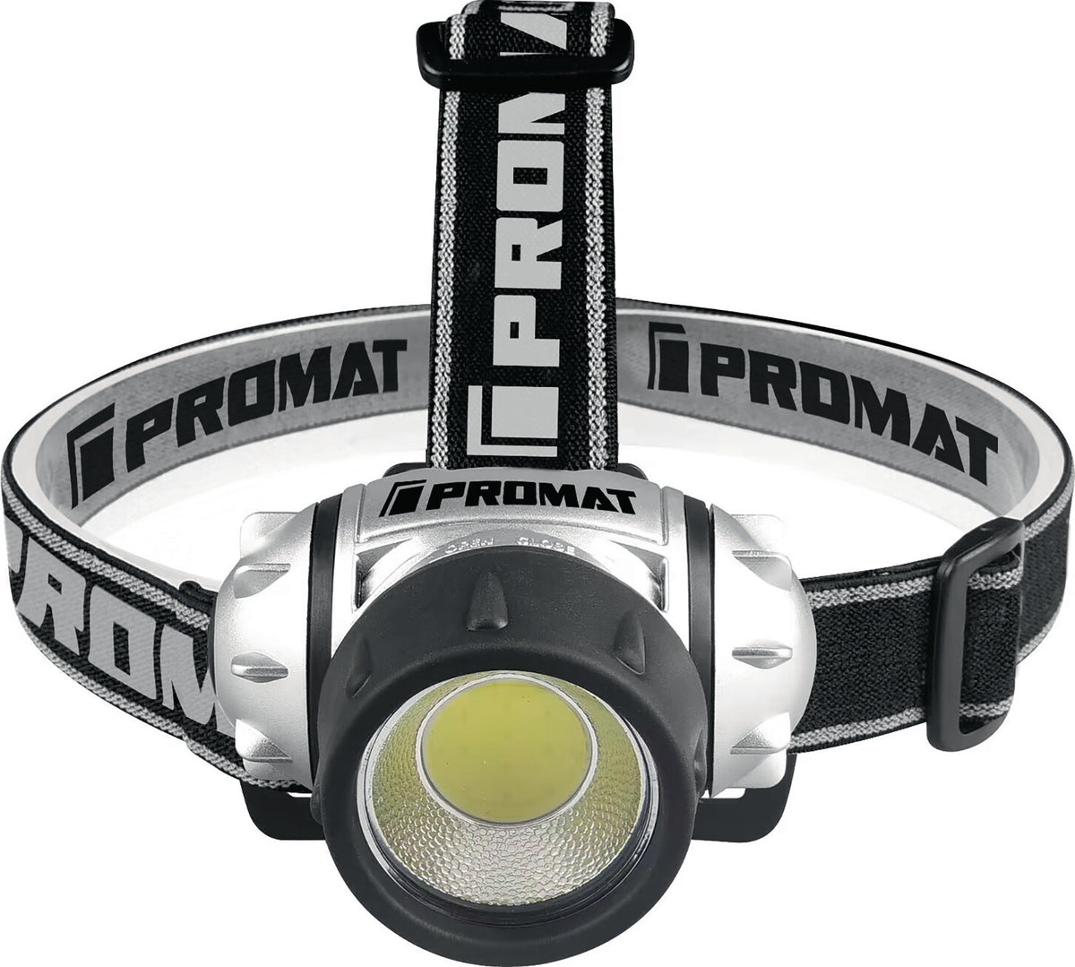 PROMAT LED-Kopfleuchte für 3x AAA Batterien – 80 lm, 3 Schaltstufen, IP20