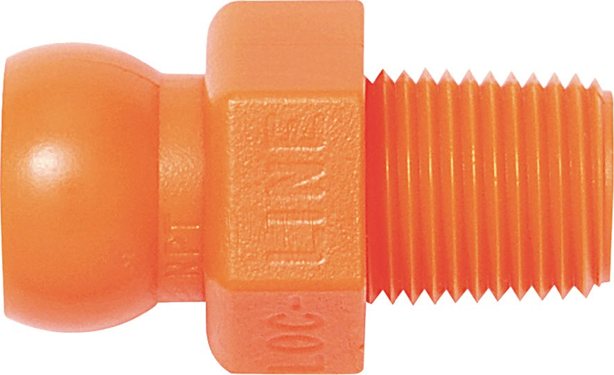 LOC-LINE Gewindenippel Gr. 1/4″ R 1/8 – Beutel mit 4 Stück, 6,35 mm