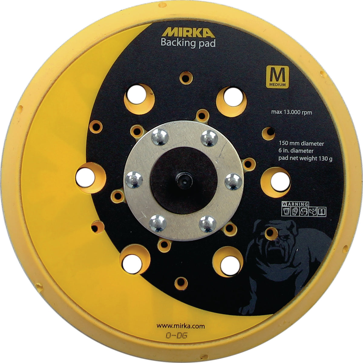 MIRKA Schleifteller Abranet Ø 150 mm 5/16″ – 48-Loch Stützteller für Elektroexzenter