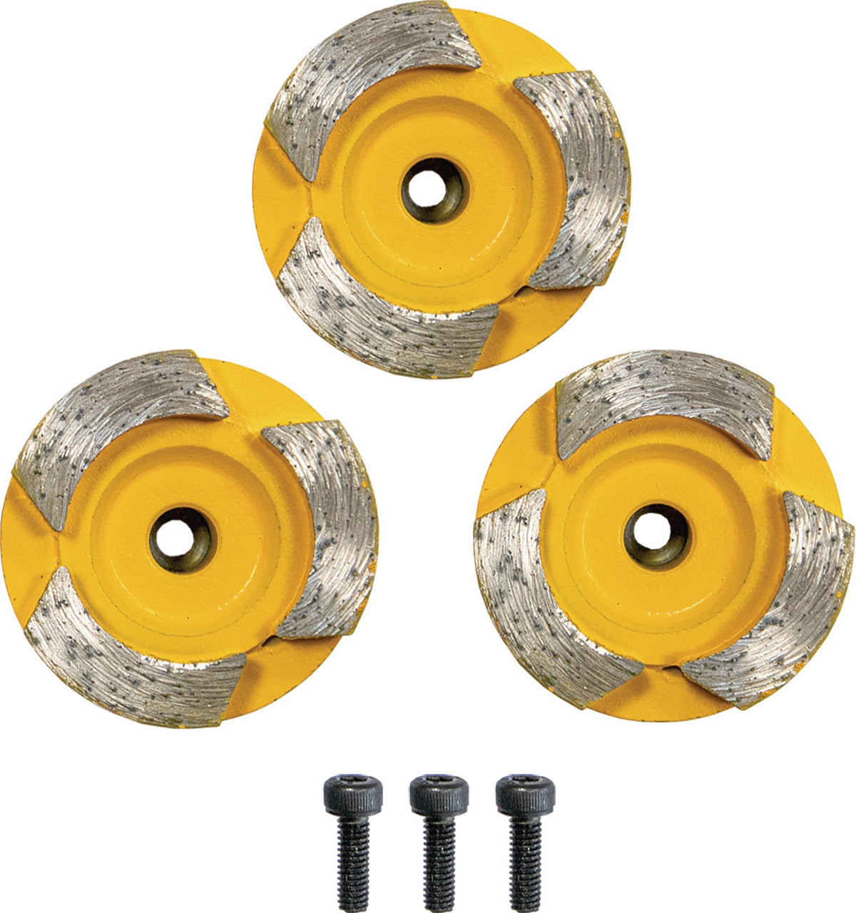 EIBENSTOCK Diamantschleiftellerset HM 3-teilig Ø 44 mm für Beton und Estrich