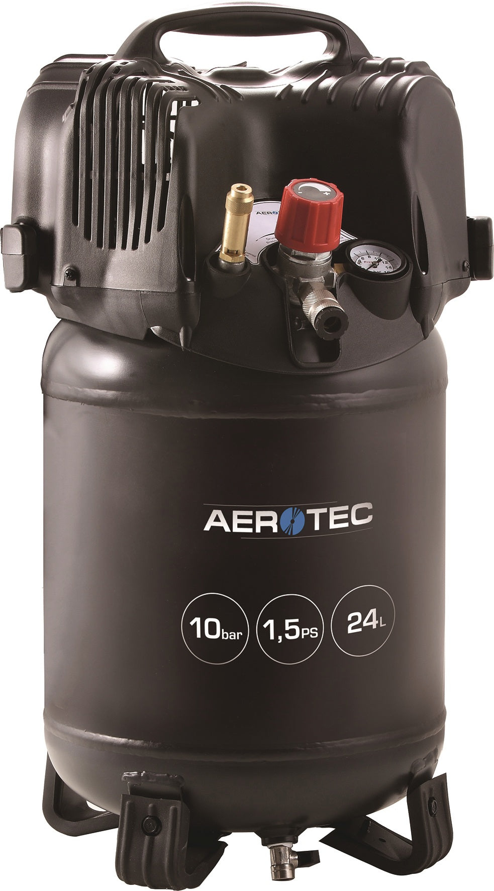 AEROTEC 200-24 ECO Kompressor – 24 l, 10 bar, ölfrei, 180 l/min Ansaugleistung