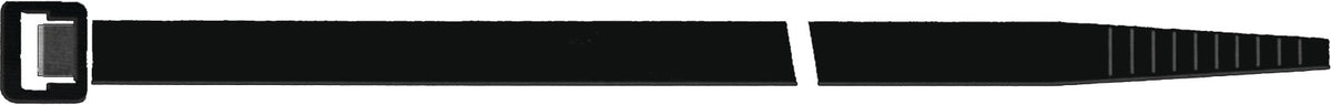 SAPISELCO Kabelbinder 280 mm x 3,5 mm Polyamid 6.6 schwarz, UV-stabil