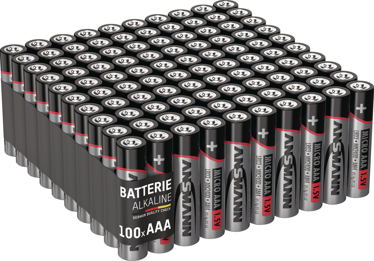 ANSMANN Batterien 1,5V LR6-AA 2700 mAh – 100er Box für hohe Stromanforderungen