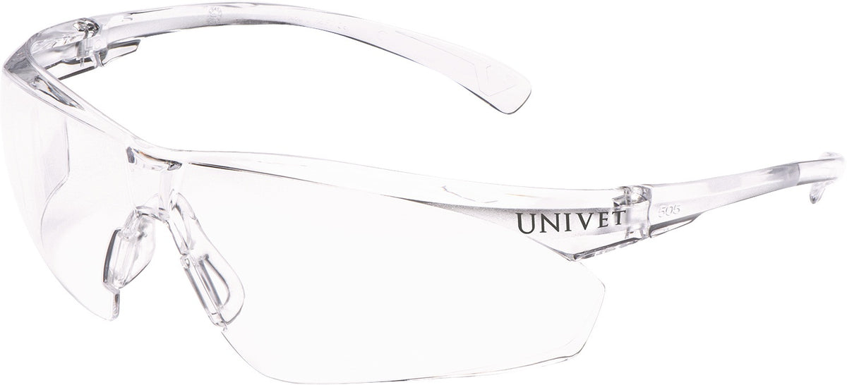 UNIVET Schutzbrille 505U EN 166, EN 170 – Polycarbonat, klar, flexibel, Anti-Fog