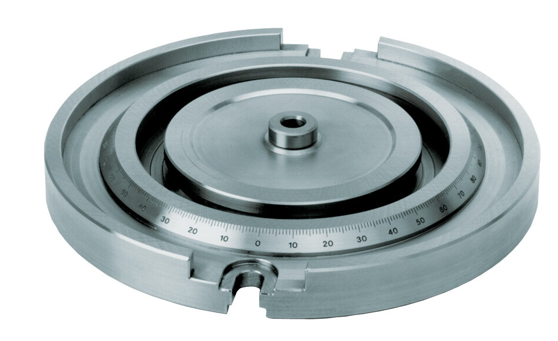 RÖHM Standarddrehplatte für Backenbreite 113 mm – passend für Größe RB 2, mit Gradeinteilung
