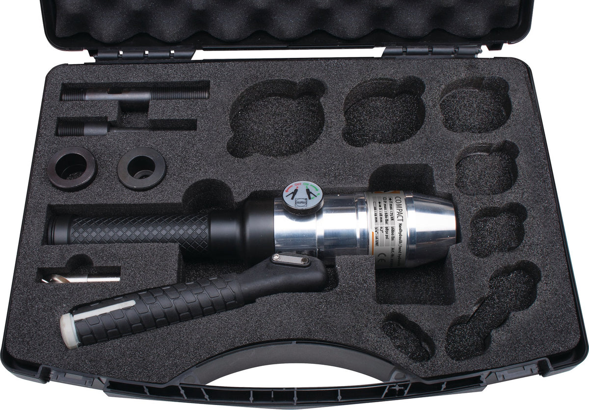 Handhydraulikstanze COMPACT® gerade 75 kN 680 bar ALFRA – für Schaltanlagen- und Steuerungsbau