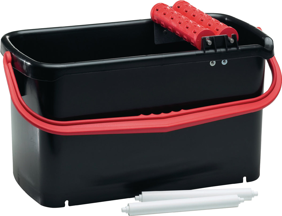 Kronen-Hansa Fliesenwaschboy Speedy MET – 23 Liter, Metallhalterung, 2 Noppenwaschrollen
