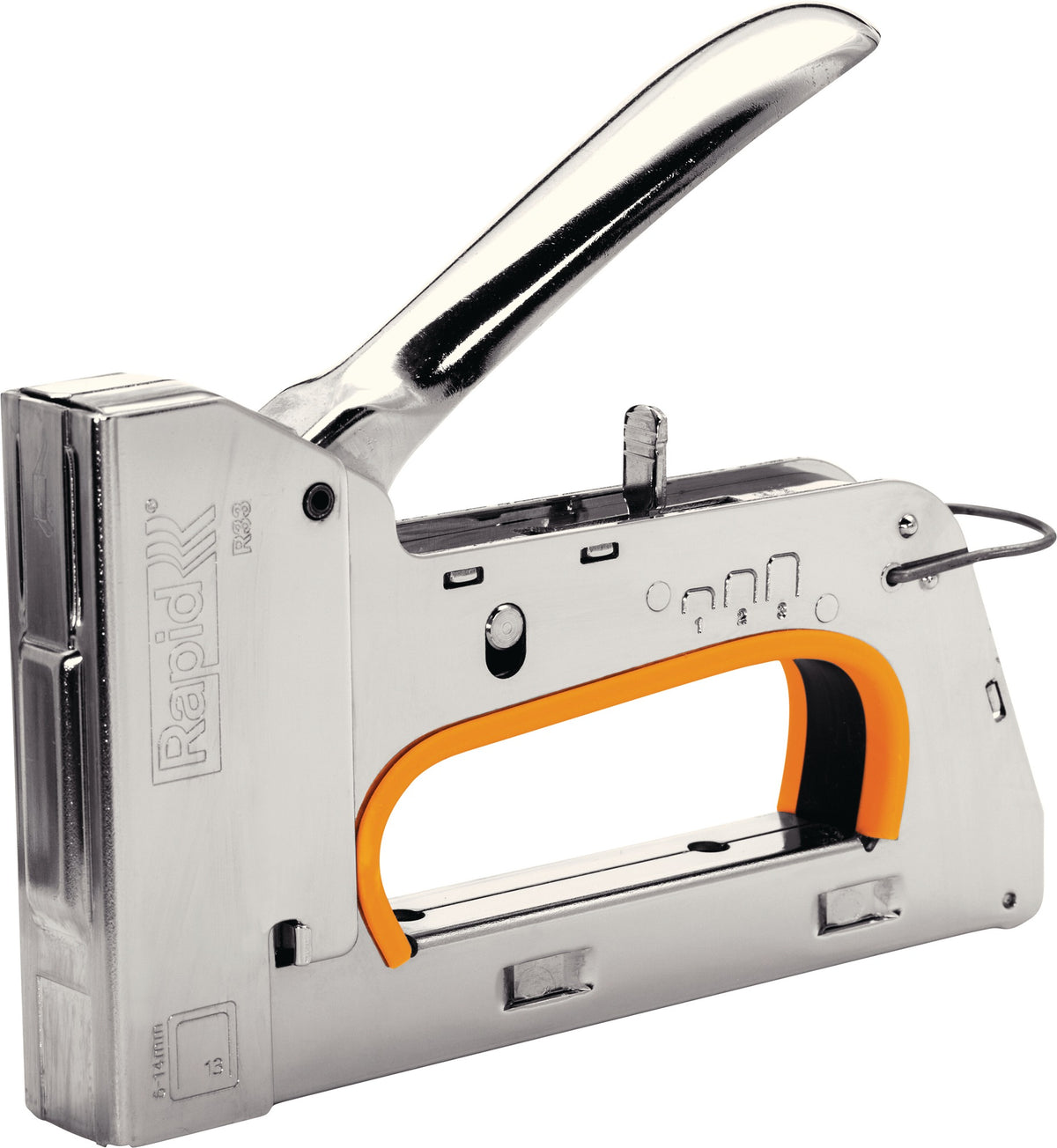 Isaberg Rapid Handtacker 33 Ergonomic Stahl – Verstellbare Schlagkraft, Unterladermagazin