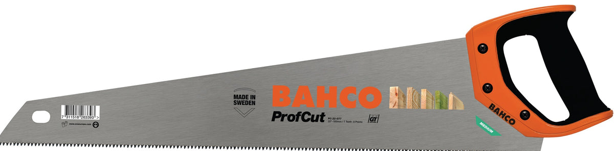 BAHCO Handsäge ProfCut 475 mm mit GT-Verzahnung und 2-Komponenten-Griff