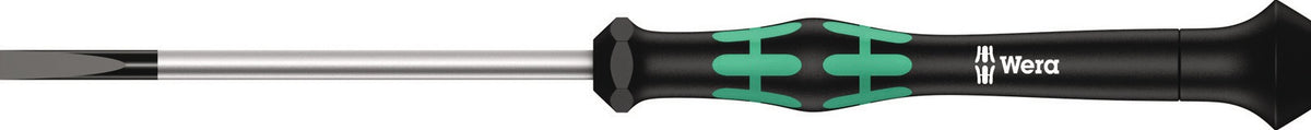 WERA Elektronik-Feinmechanik-Schraubendreher 2035, 3 mm Klinge, 80 mm, Kraftform-Micro-Griff