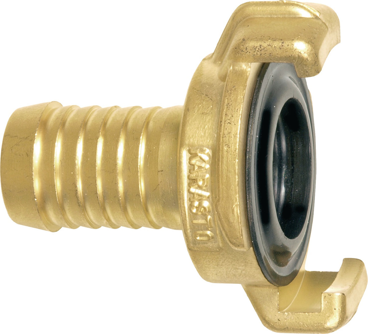 GEKA Schlauchstück Messing 13 mm (1/2") mit NBR-Dichtring