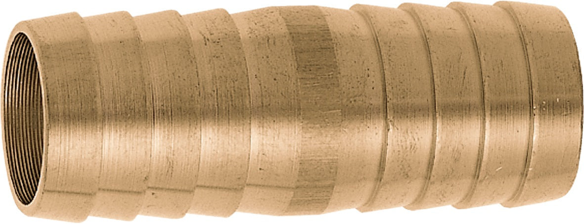 GEKA Schlauchverbinder Messing 13 mm (1/2 Zoll) – 10er-Pack, schlauchschonendes Rippenprofil