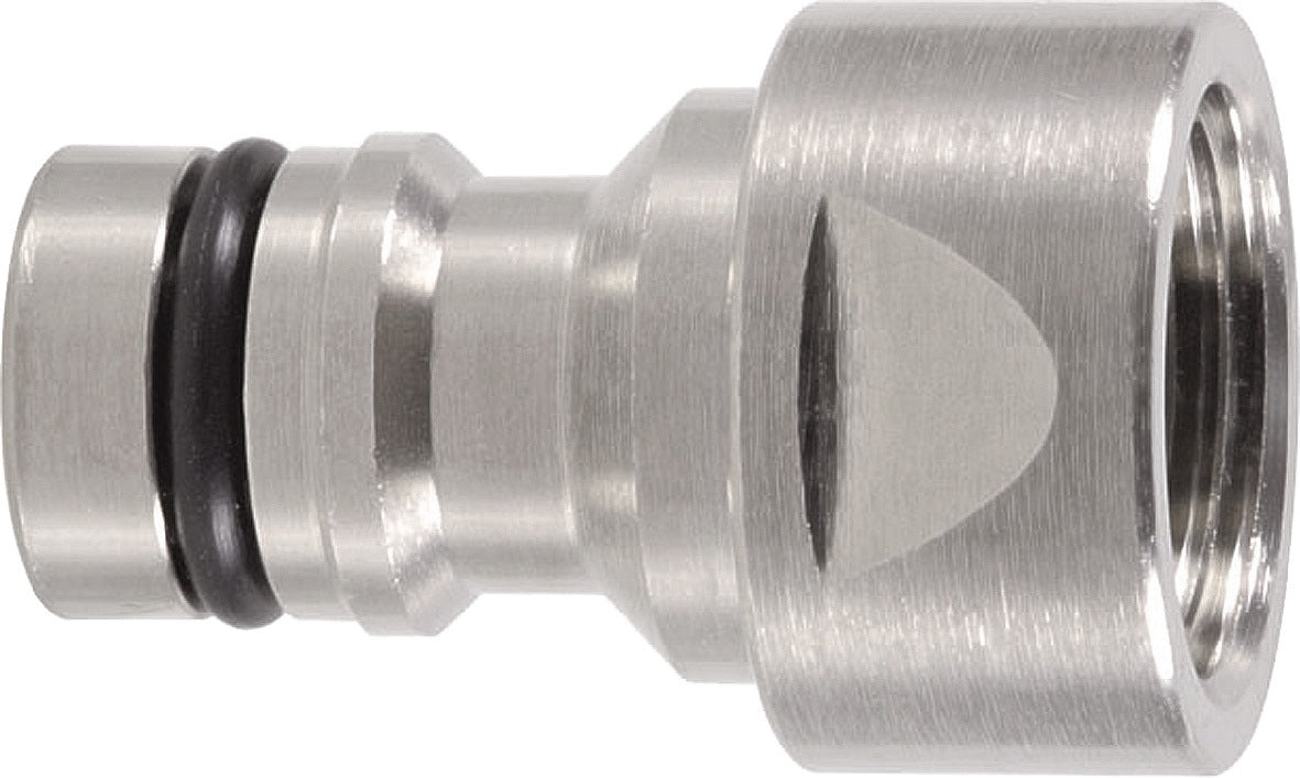 GEKA plus Hahnstecker Messing vernickelt mit Innengewinde G 1/2 Zoll – 10 Stück
