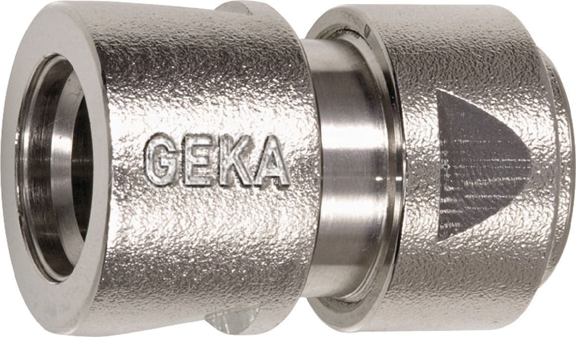 GEKA plus Schlauchstück 13 mm Messing vernickelt, 10 Stück SB-Packung von Karasto