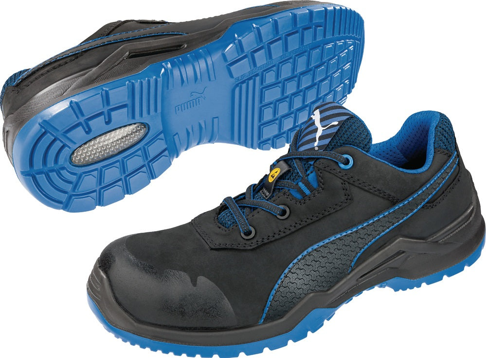 PUMA Sicherheitsschuh Argon Blue Low S3 ESD SRC – Metallfreier Schutz mit iCELL-Dämpfung