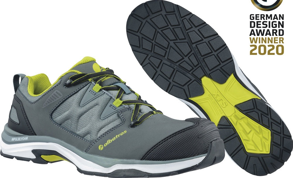ALBATROS Sicherheitsschuh ULTRATRAIL GREY LOW S3S ESD FO HRO SR – Metallfreier Damenschuh