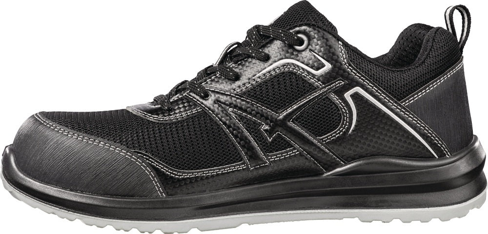 ALBATROS Sicherheitsschuh RIDER BLACK LOW S1P ESD SRC – Carbon-Mikrofaser, Fiberglaskappe, metallfrei