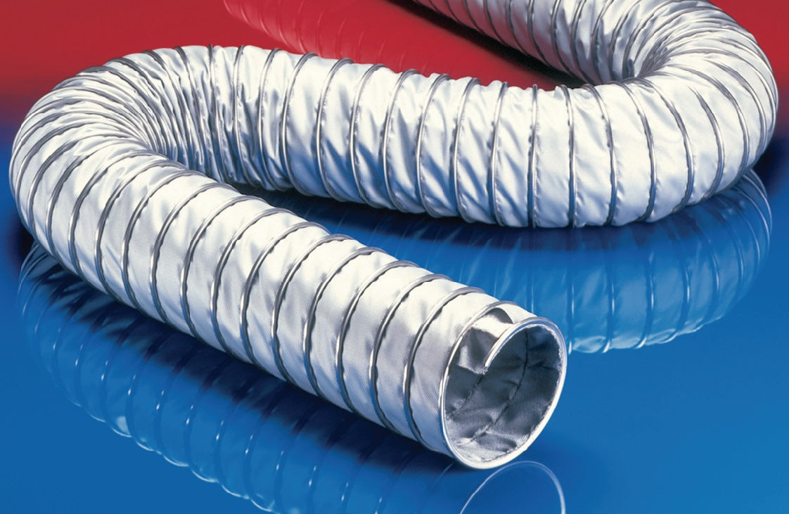 NORRES Absaug- und Gebläseschlauch CP HiTex 483 – Ø 100-102 mm, 6 m Rolle, bis 900 °C