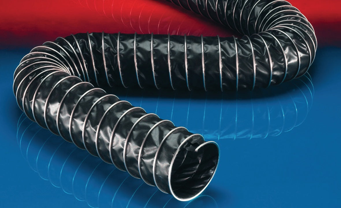 NORRES Absaug- und Gebläseschlauch CP PTFE_HYP-INOX 472 EC, 50-51 mm, 6 m, chemikalienbeständig bis +170 °C