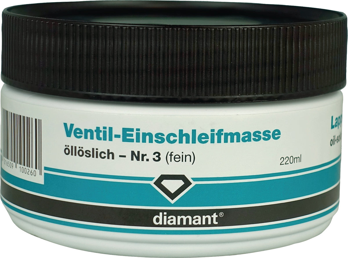 DIAMANT Ventil-Einschleifmasse K.grob grau, 220 ml Dose – für Eisen, Stahl, Guss