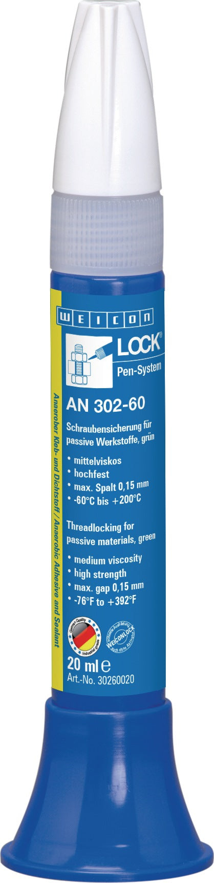 WEICONLOCK AN 302-60 Schraubensicherung 50 ml Pen hochfest grün