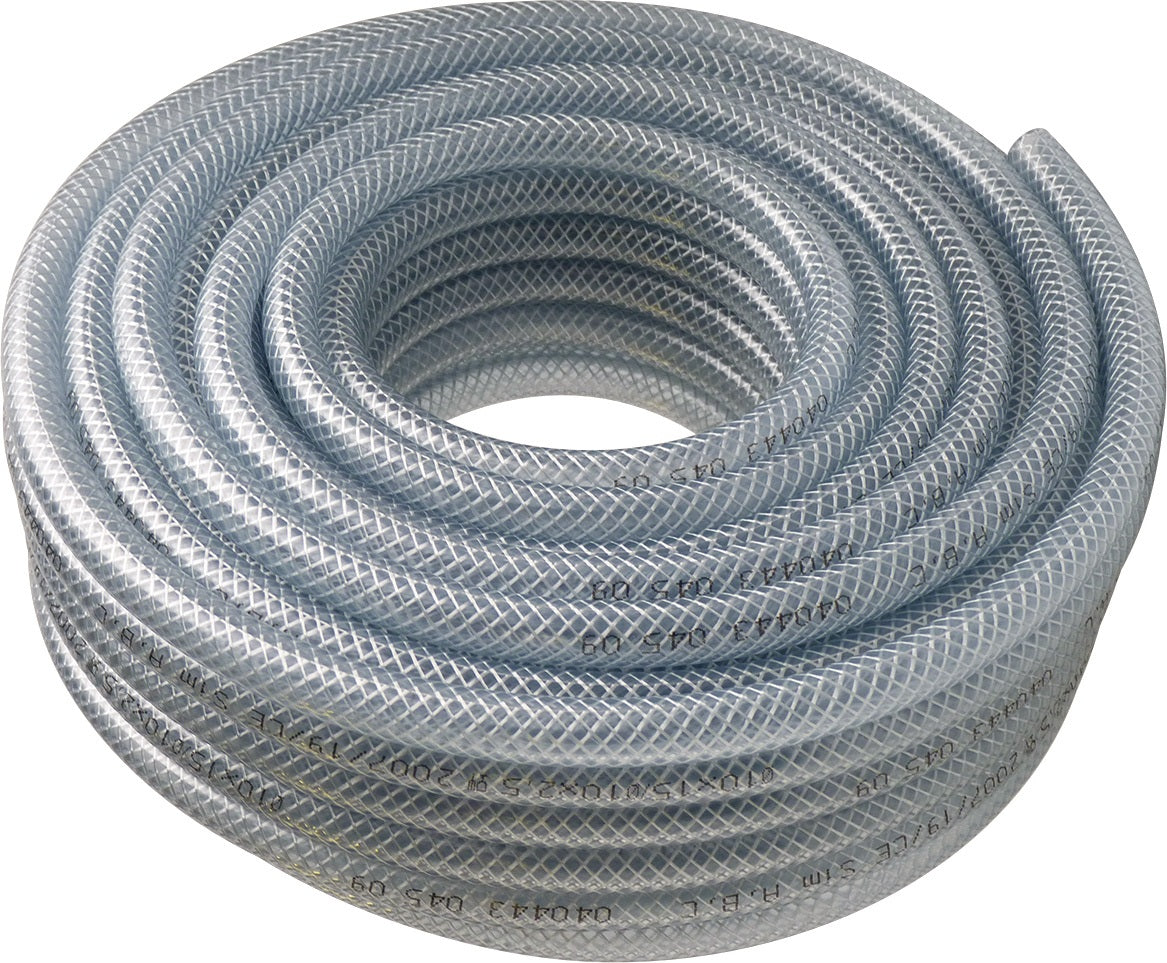 TRICOFLEX PVC-Schlauch TCF 10 mm x 15 mm, 50 m Rolle, transparent, lebensmittelecht