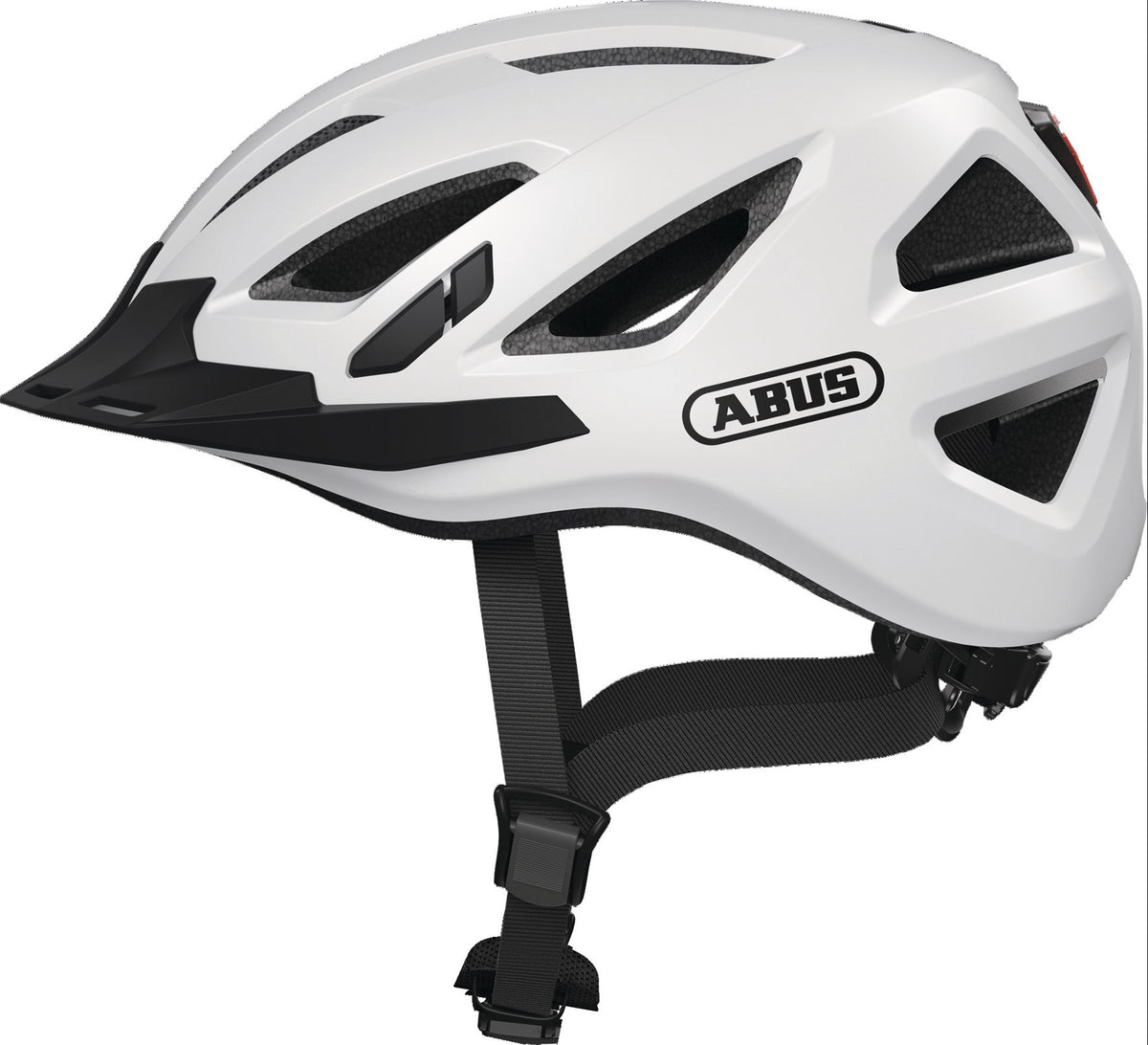 ABUS Radhelm Urban-I 3.0 – In-Mold Helm mit LED-Rücklicht, 52-58 cm, Schwarz