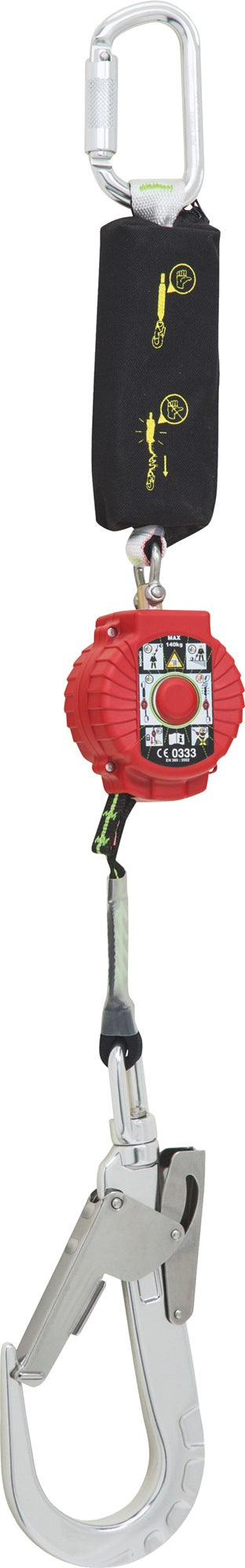 Höhensicherungsgerät TurboLite Edge EN 360 von MILLER BY HONEYWELL – revisionsfrei, 2 m, für horizontale Anwendungen