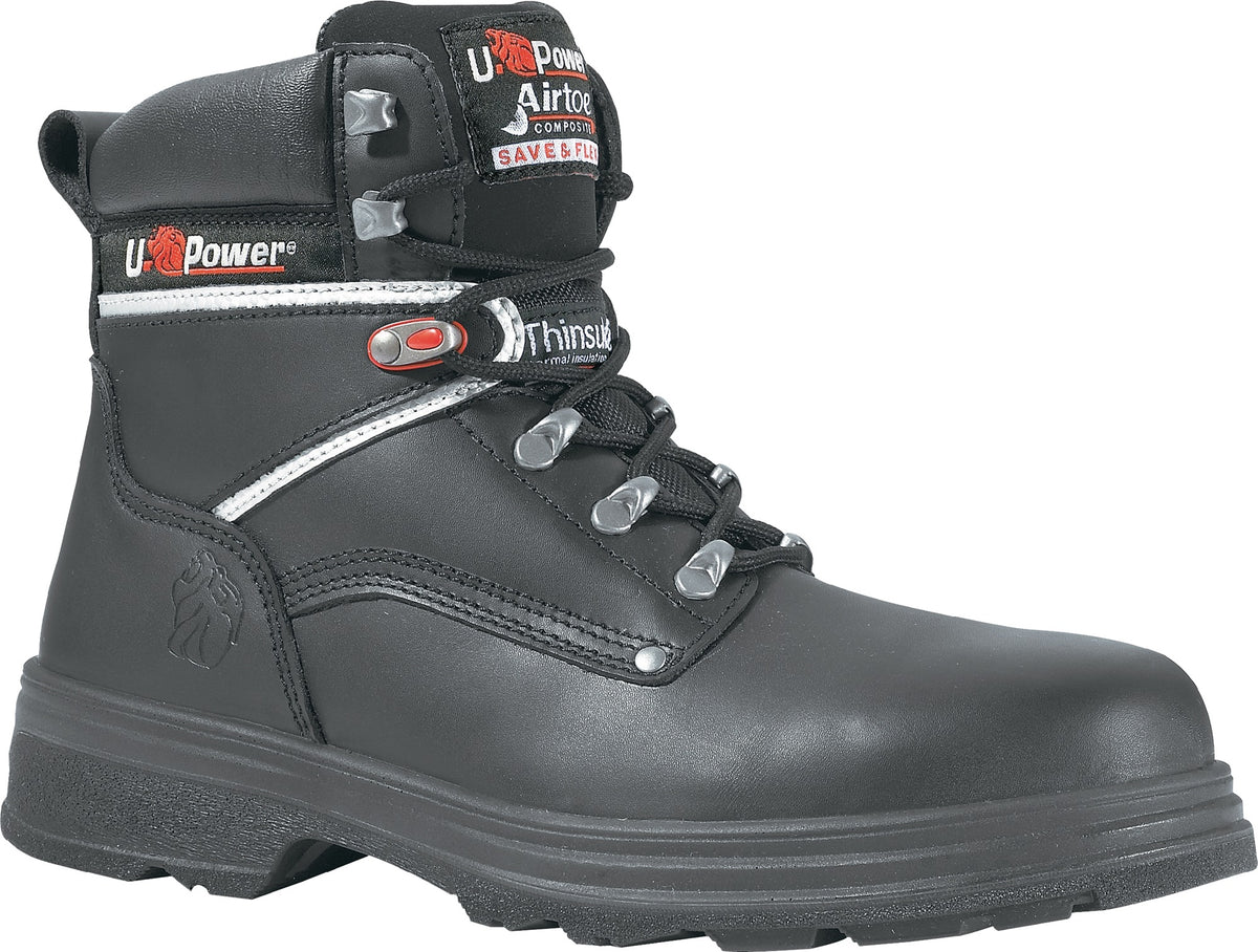 U.POWER Sicherheitsstiefel Performance S3S CI FO SR aus Glattleder, Gr. 40
