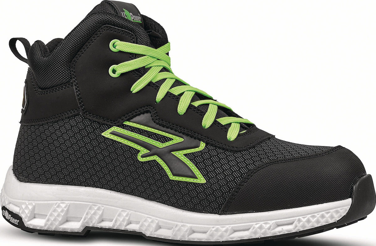U.POWER Sicherheitsstiefel Geb S3S CI HI HRO FO SR ESD Gr.35 grün – Metallfrei, FiberToe