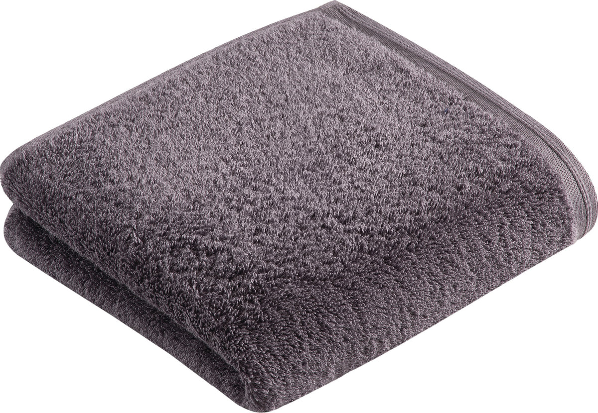 VOSSEN VEGAN LIFE Handtuch 50 x 100 cm pepplestone – 100% Bio-Baumwolle