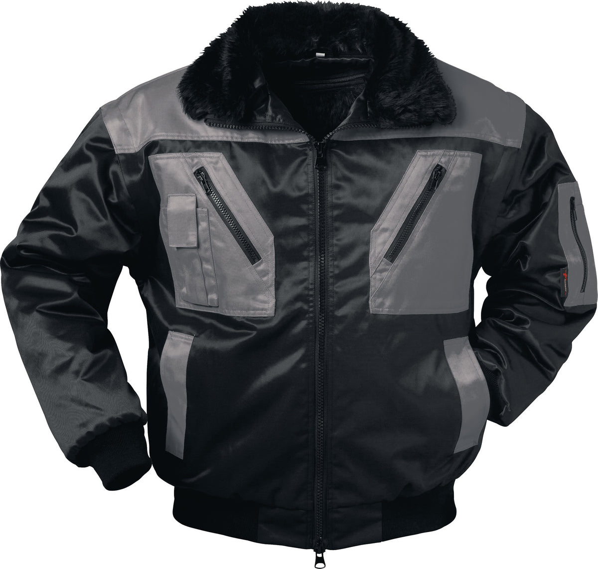 Pilotjacke VEGA 4-in-1 marine/royal von NORWAY – abnehmbarer Webpelz & wasserabweisend