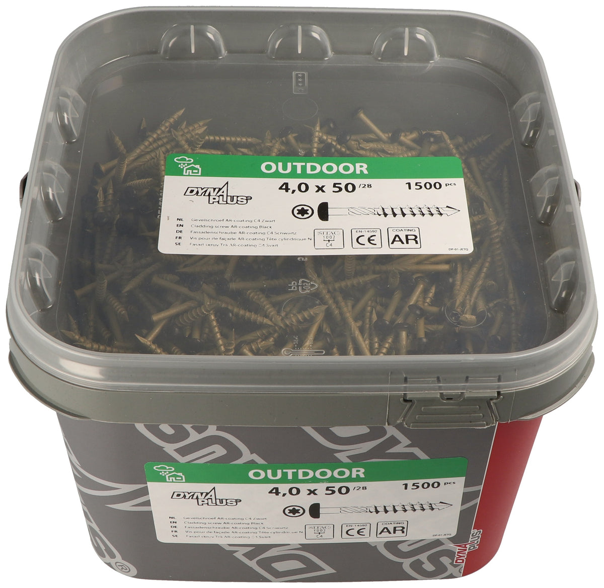 DYNAPLUS Fassadenschraube AR-coating C4 D4x40 mm bronze – 24 Stück