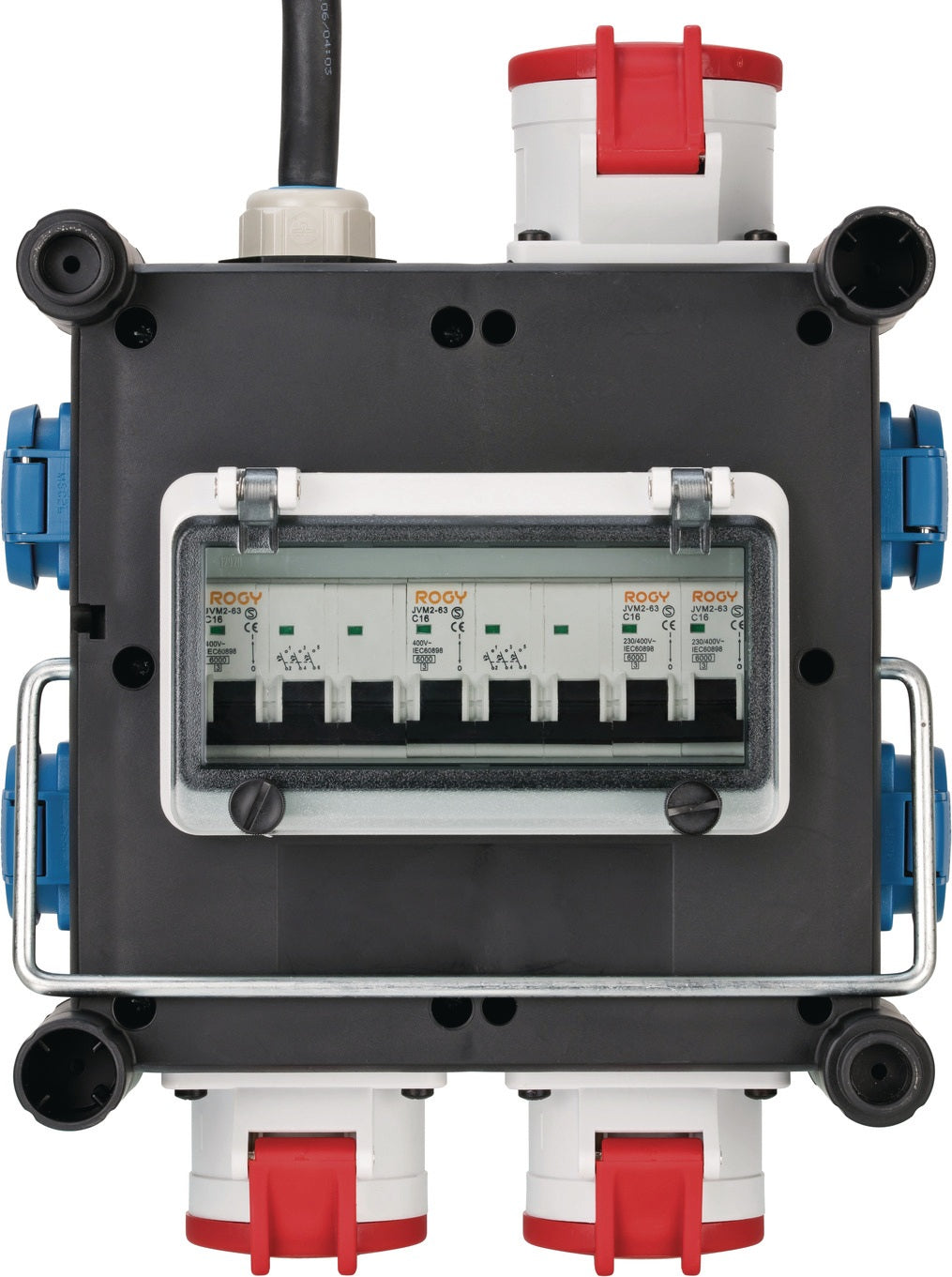 BRENNENSTUHL Stromverteiler 400V/16 A – 3xCEE400V + 3x230V, IP44, mobiler Endverteiler