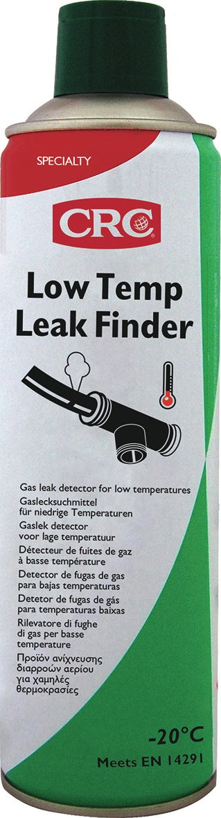 CRC Lecksuchspray LOW TEMP LEAK FINDER farblos 500 ml Spraydose – frostsicher bis -20 °C