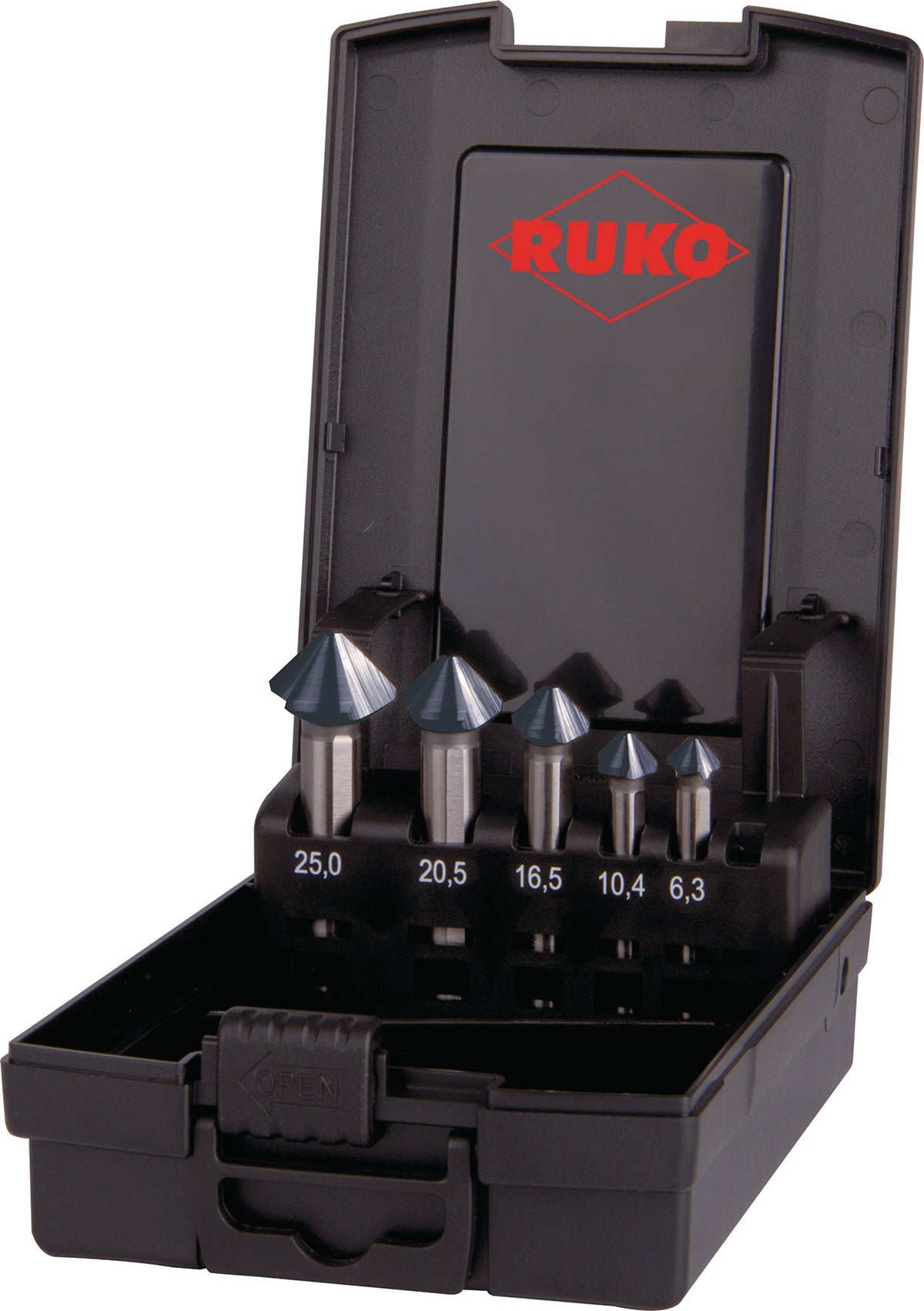RUKO Kegelsenkersatz DIN 335 90° ULTIMATECUT 6,3-20,5 mm HSSE-Co5 RUnaTEC 6-teilig