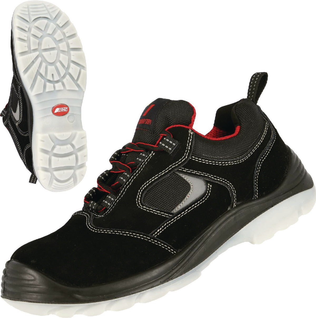 NITRAS EASY STEP Sicherheitsschuh S1P SRC Gr. 40, Weite 11, Veloursleder, metallfrei