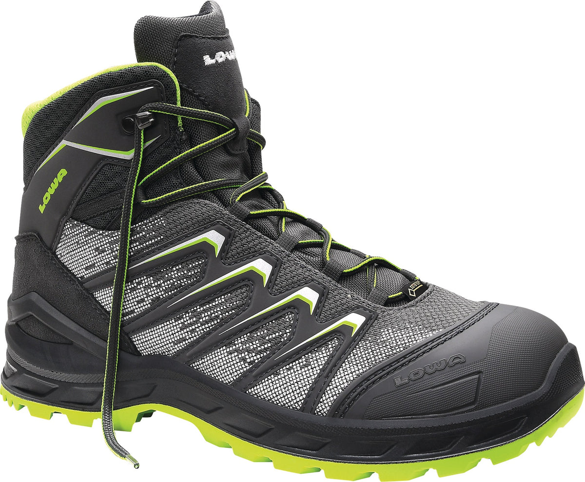 Sicherheitsstiefel Larrox Work GTX grey Mid von LOWA – S3, GORE-TEX, Stahlkappe, Größe 40