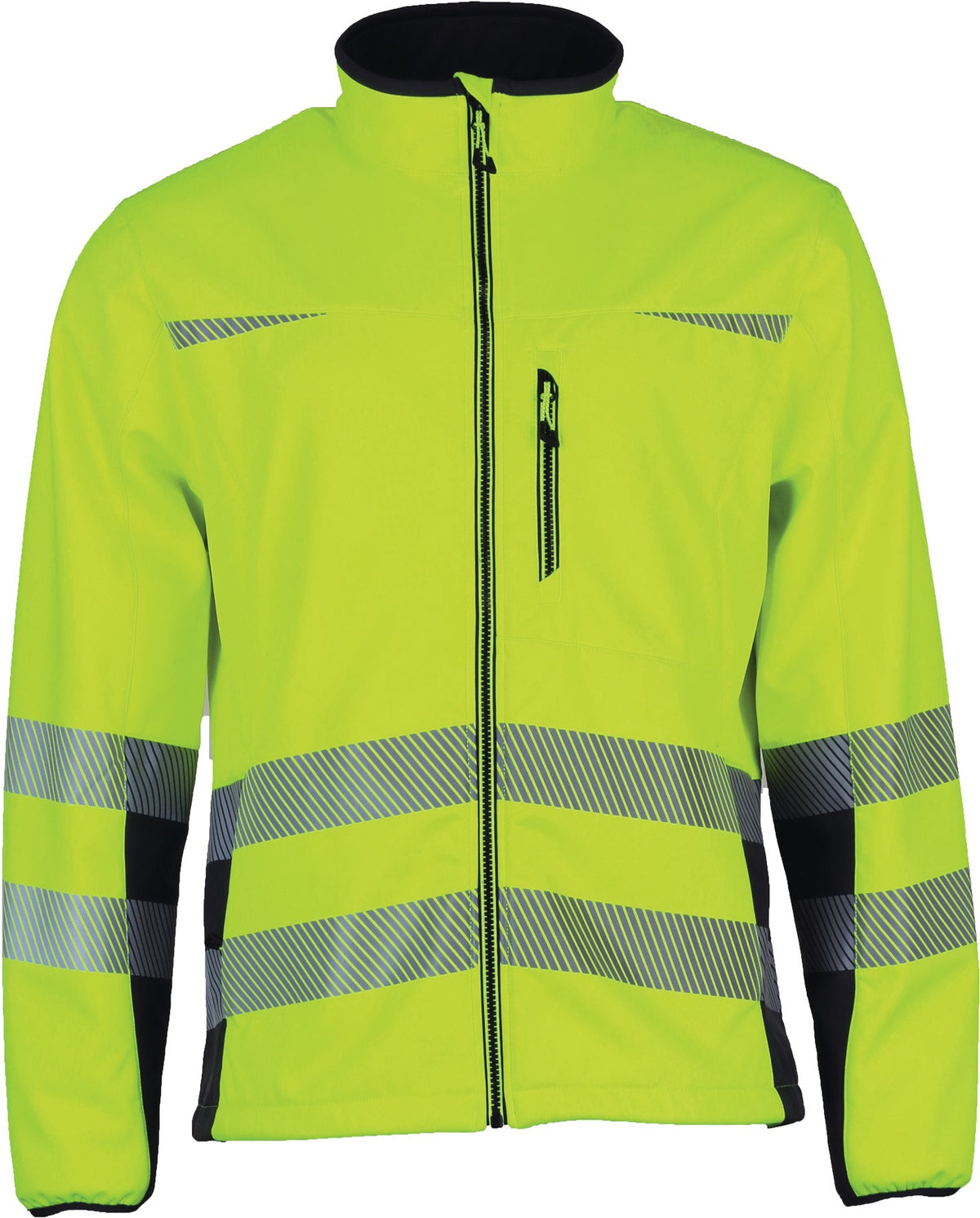 Warnschutz-Softshelljacke Prevent® Trendline Gr.XXL gelb/schwarz von ASATEX