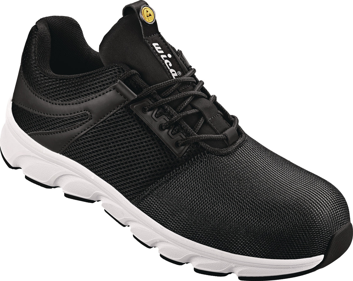 WICA Sicherheitsschuh Lanzo S1P SRA ESD – Metallfreier Textilschuh Gr. 40, Weite 10,5