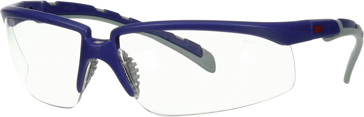 3M Schutzbrille S2001AF-BLU-EU EN 166 EN 170 EN 172 mit blau/grauen Bügeln und klarer Scheibe