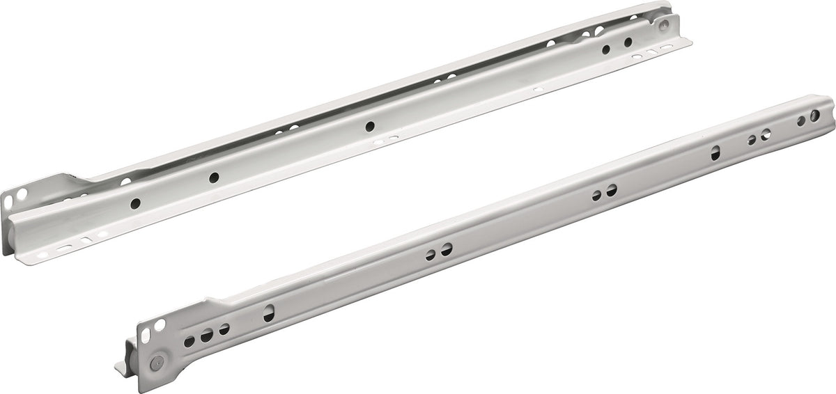 HETTICH Rollenführung STA 250 mm, Stahl pulverbeschichtet weiß, 20 kg Belastbarkeit