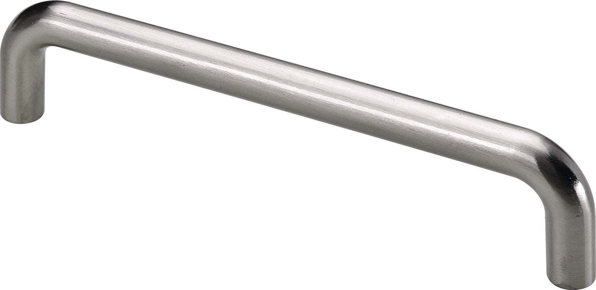 HETTICH Möbelgriff STA Stahl Edelstahl Optik 96 mm – Ø 13 mm, Höhe 30 mm