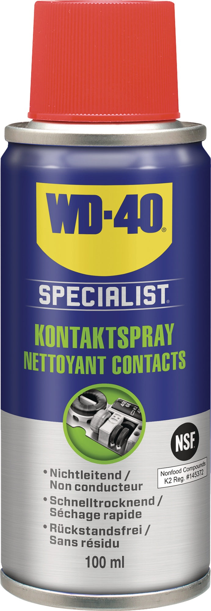WD-40 SPECIALIST Kontaktspray 400 ml NSF K2 mit Smart Straw™