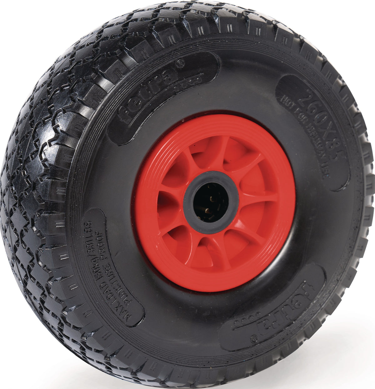 FETRA Polyurethanreifen 70602 D.260mm Tragfähigkeit 150kg PU-Block pannensicher