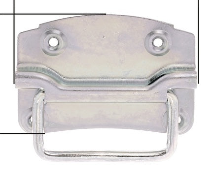 GAH Kistengriff Stahl galv. verz. 104 x 80 mm, 4 Löcher
