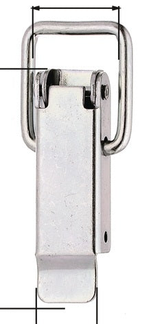 GAH Kistenverschluss 49 x 13 mm Stahl galv. verzinkt dickschichtpassiviert