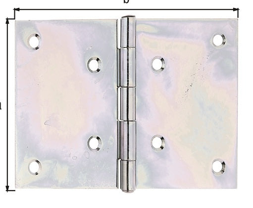 GAH Scharnier breit 81 mm x 128 mm Stahl sendzimirverzinkt