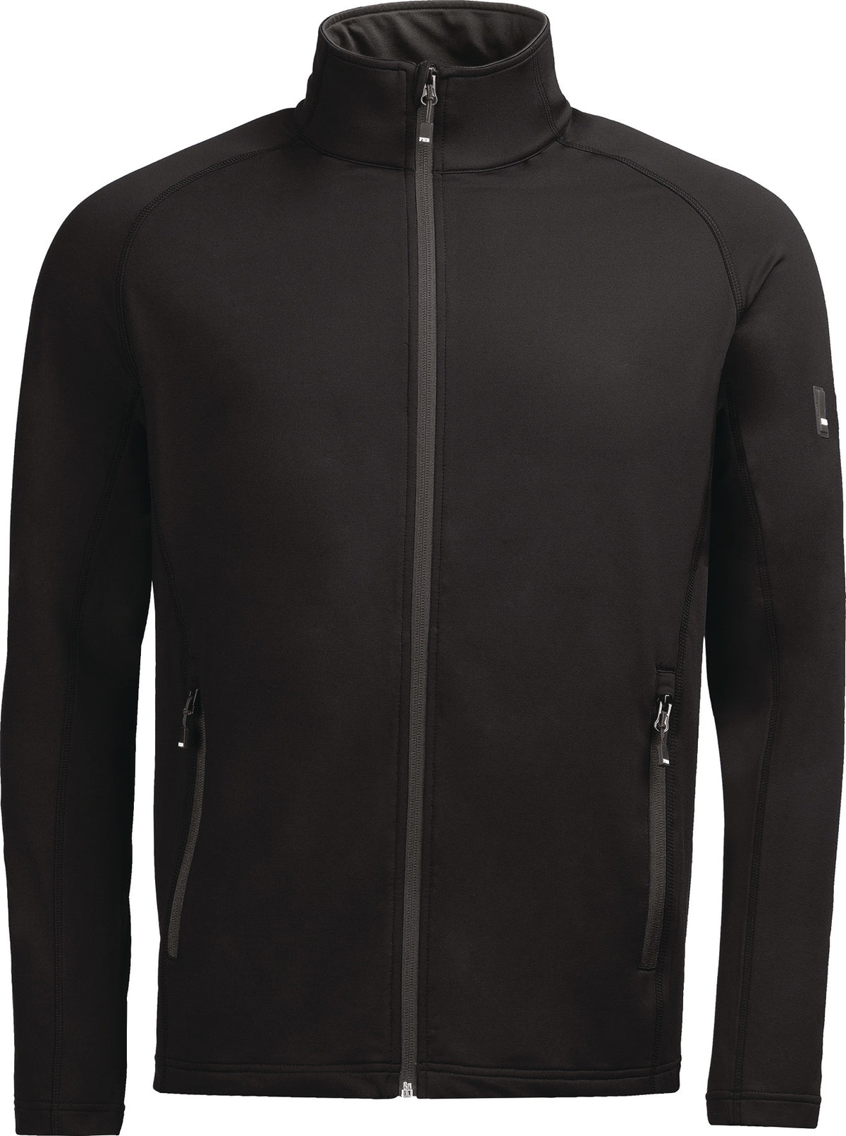 FHB Fleecejacke KUNO Gr. XXL grau – Powerstretch Midlayer aus recyceltem Polyester